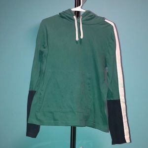 Hooded and front pocket shirt